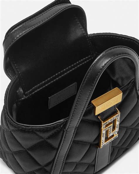 Versace Tag Mini Bag Black,Gold 